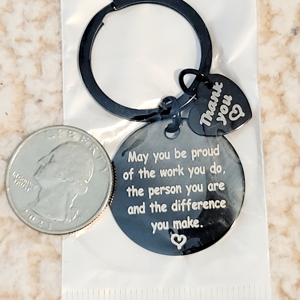 Inspirational Stainless- Steel Keychains 2 of 3